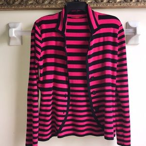 RED brand pink & black stripes jacket size M
